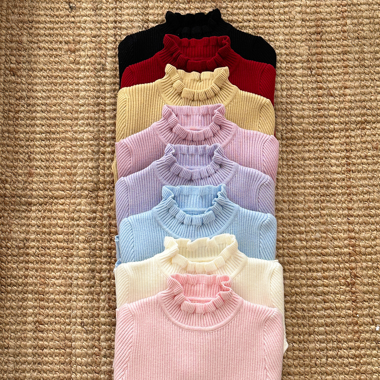 栀了成长记童装女童针织衫打底衫2025冬季儿童百搭毛衣花边上衣,淘宝优惠券,粉丝福利购,淘宝优惠卷