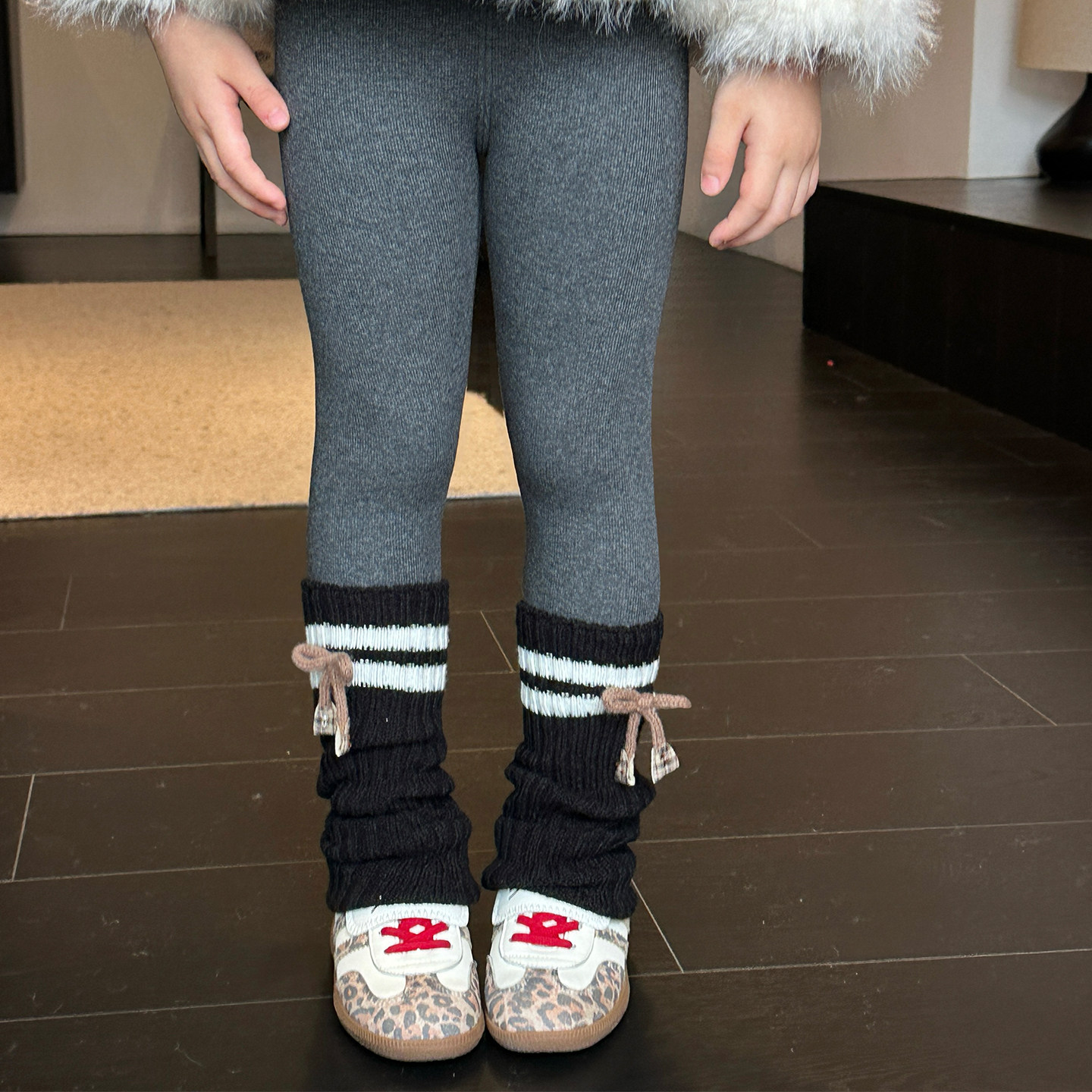 栀了成长记童装女童加绒袜套打底裤2025冬季儿童百搭保暖外穿裤子,淘宝优惠券,粉丝福利购,淘宝优惠卷