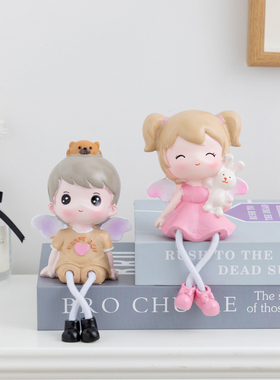 优诺琪树脂装饰卡通客厅可爱娃娃