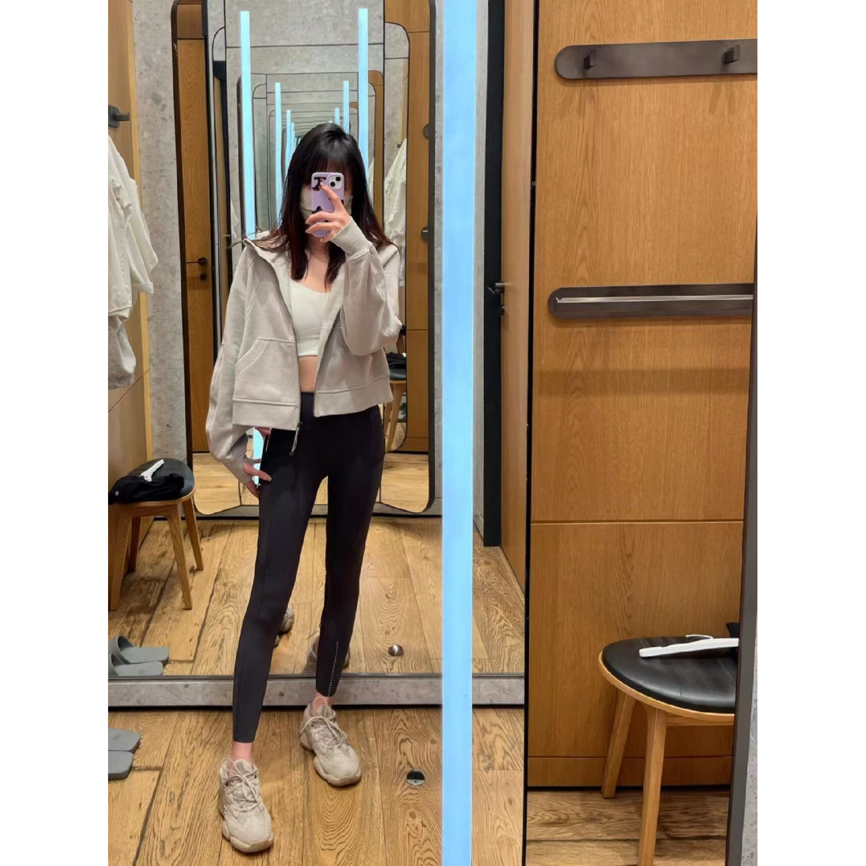 加拿大代购 lulu Scuba Oversized 女士宽松款全拉链连帽外套卫衣 - 图3