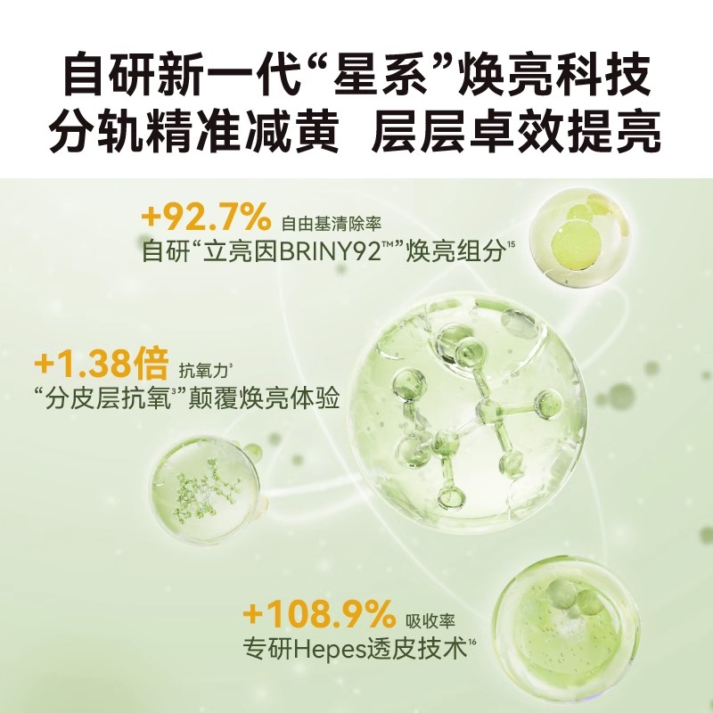 HBN发光水乳套装精粹水精华乳爽肤提亮肤色化妆毛孔补水保湿护肤-图2