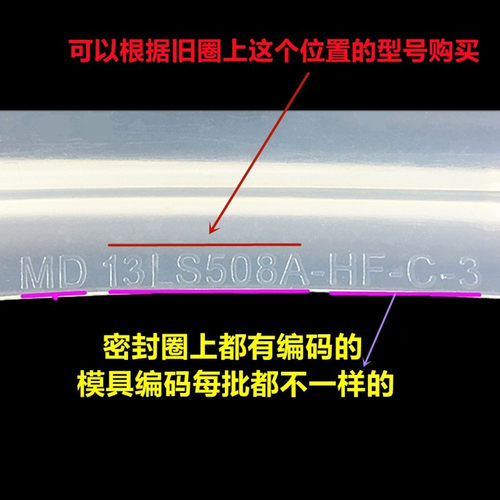 电压力锅密封圈美的电压力锅4L5L6L升适用配件食品级硅胶皮圈通用 - 图3