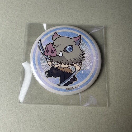 【鬼灭之刃】正版日谷中古吧唧嘴平伊之助个人池猪猪挂件徽章新3 - 图3