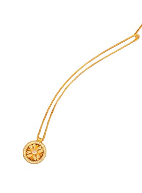 轻奢宫廷风鸢尾花罗盘项链女奢华感颈链小众个性设计感锁骨链