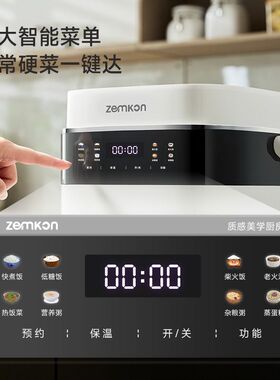德国Zemkon电饭煲低糖家用多功能3升迷你1-3人预约蒸煮煲汤电饭锅