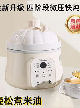 全阶段婴儿陶瓷微压炖锅煮粥陶瓷