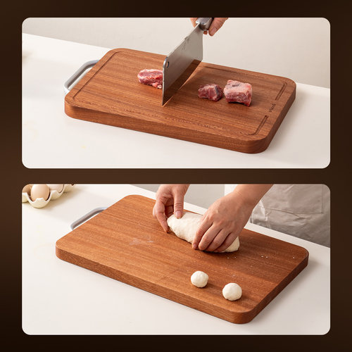 onlycook乌檀木砧板抗菌防霉整木切菜板家用双面实木案板水果粘板 - 图3