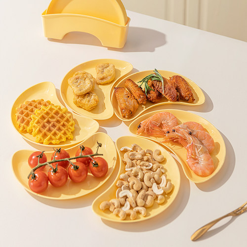 onlycook吐骨碟餐桌垃圾盘骨头渣收纳小碟子家用水果盘小吃碟菜碟 - 图1