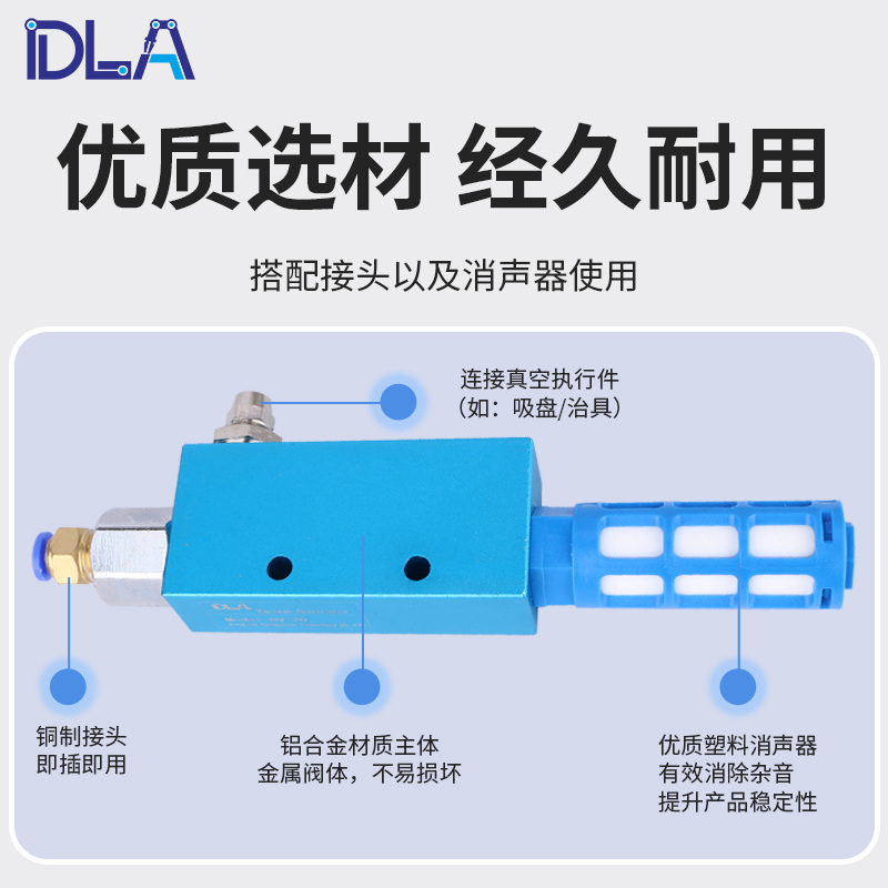 真空发生器EV10DV15 负压产生器  气动元件 机械手配件电磁阀促销 - 图2