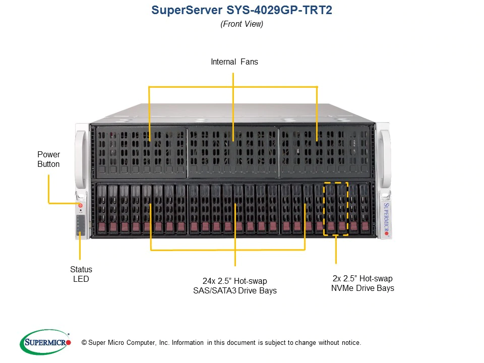 GPU工作站服务器超微4029GP-TRT2深度学习AI人工智能主机10路GPU-图1