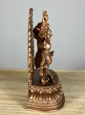 金刚手菩萨书房摆件紫铜祝福藏族