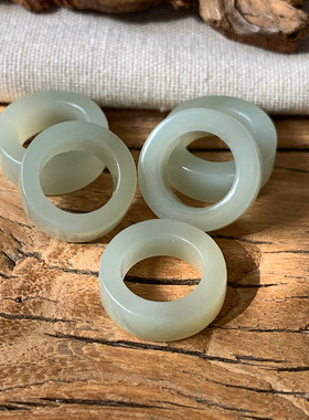 麟又 支持复检 天然和田玉新疆且末山料跑环内径10mm小众手链配件