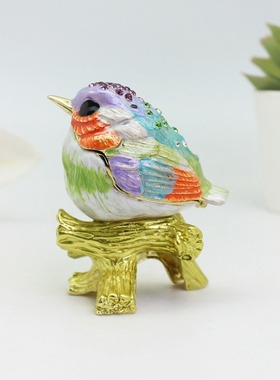 金属首饰盒时尚风戒指项链小摆件