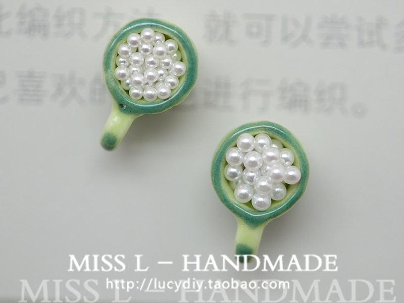 ZZ26高亮 微镶 迷你无孔仿珍珠 白色圆形 DIY镶粘饰品配件 100颗 - 图1