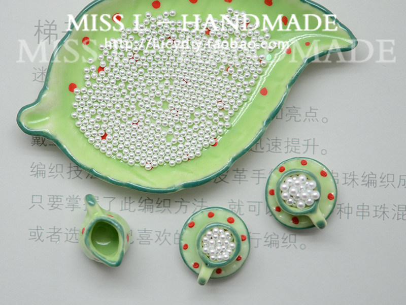 ZZ26高亮 微镶 迷你无孔仿珍珠 白色圆形 DIY镶粘饰品配件 100颗 - 图0