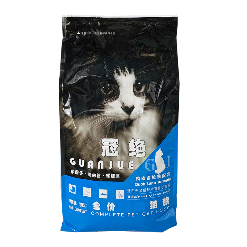 冠绝猫粮10kg成猫幼猫英短全价20斤装营养增肥发腮饲料试吃装-图3