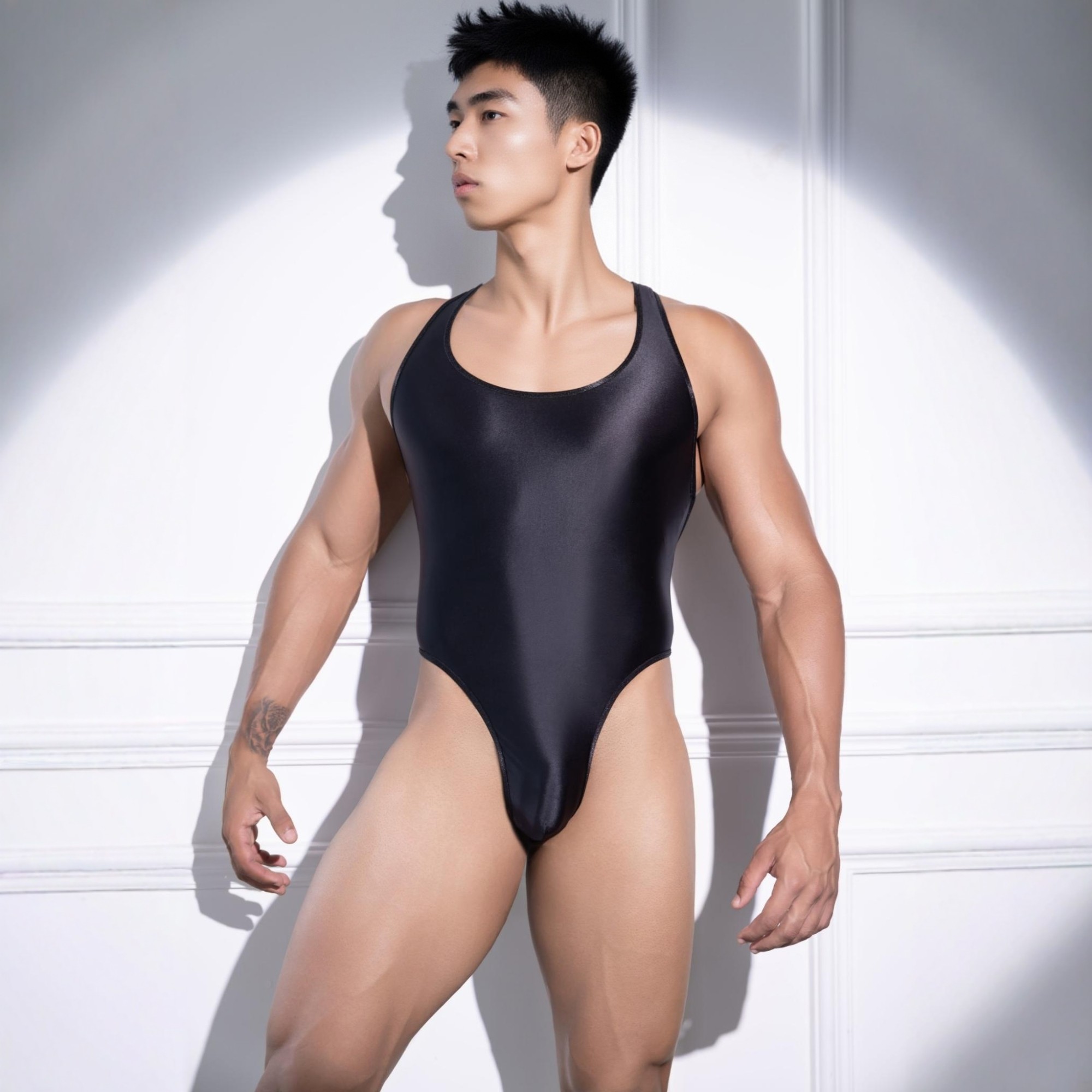 欧美男士性感连体衣单丁字裤连体丝滑T裤青年内衣紧身纯欲镂空潮,淘宝优惠券,粉丝福利购,淘宝优惠卷