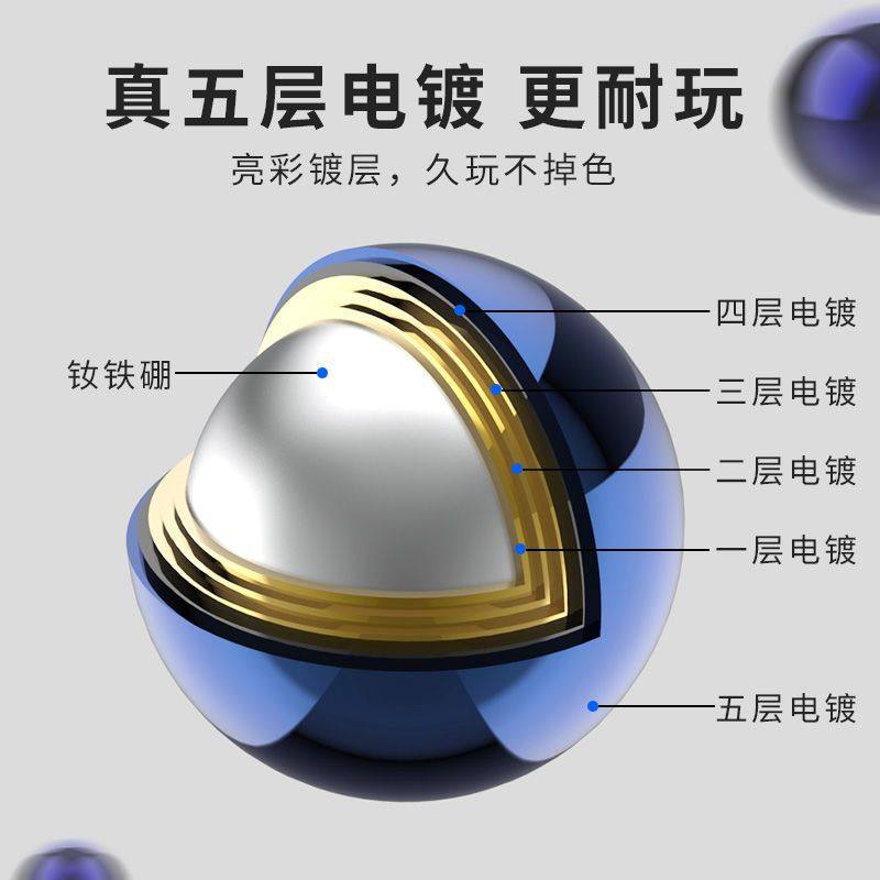 磁力1000颗魔力强磁球磁力珠吸铁石益智玩具强力变吸力解压,淘宝优惠券,粉丝福利购,淘宝优惠卷