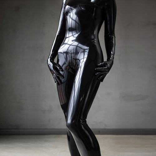 乳胶衣 男女 连体 紧身 胶衣 全包乳胶衣 3D裁剪 乳胶衣cos紧身衣 - 图2