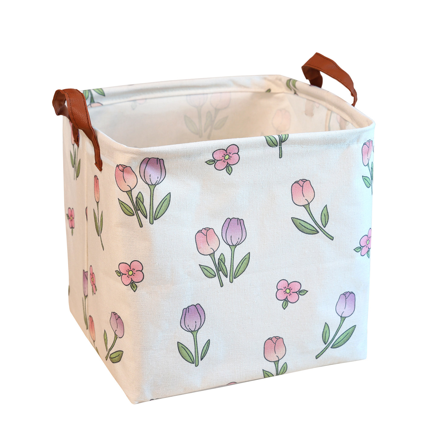 杂物收纳筐棉麻布艺化妆品收纳篮玩具整理箱折叠格柜收纳盒29x29,淘宝优惠券,粉丝福利购,淘宝优惠卷