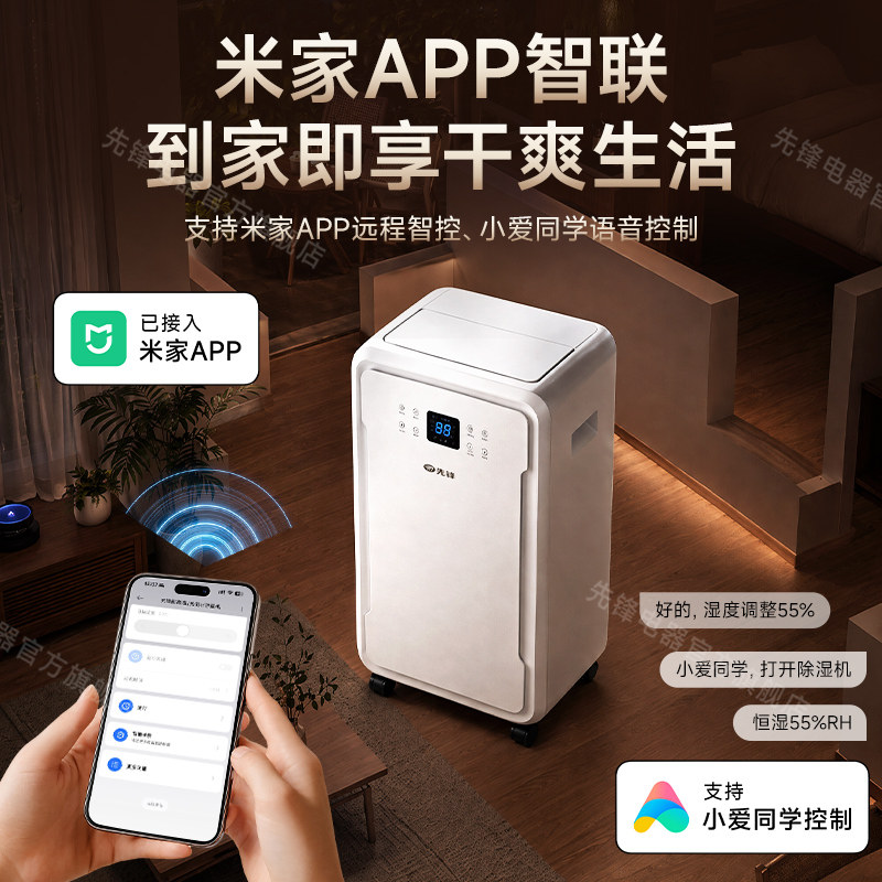 Pioneer large capacity upper drainage intelligent purification dehumidifier