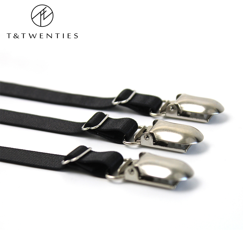 男士衬衫夹下摆固定防皱防滑衬衫夹子 衬衣夹男 女大腿腿环吊袜带 - 图1