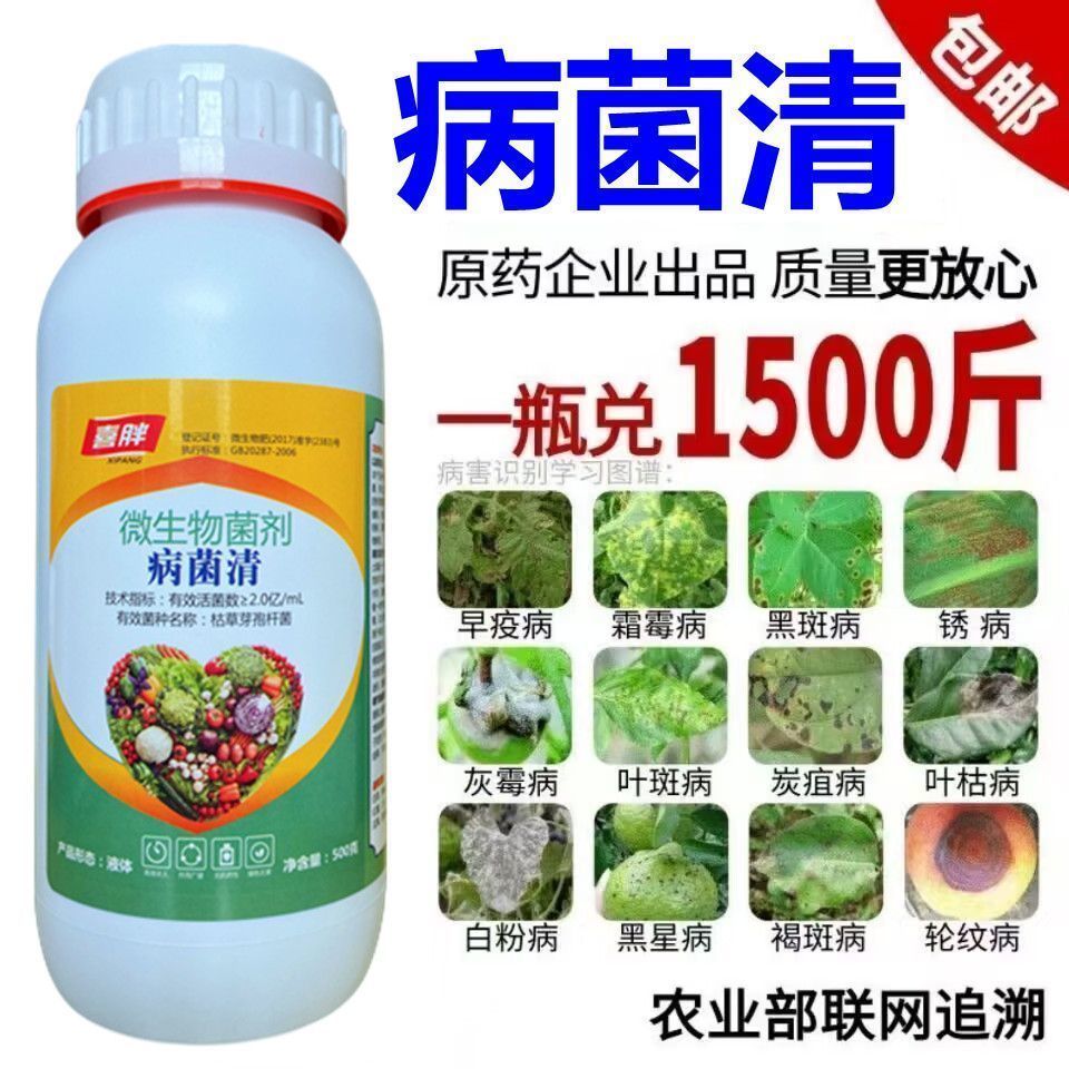 真菌细菌病毒通杀病菌清农用一遍净软腐病炭疽病蔬菜果树病全治剂 - 图1