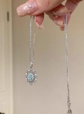 轻奢小红书吊坠一件项链锁骨女款