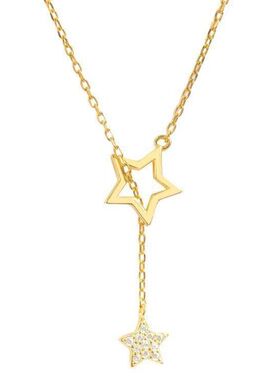 毛衣链女气质项链五角星锁骨女款