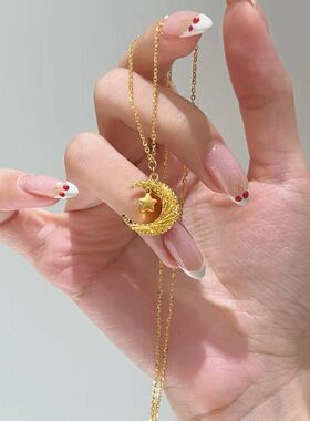 项链月小红书高级感爆款戒指织