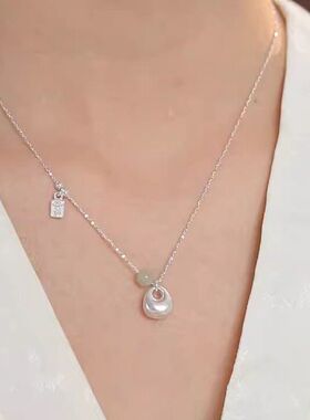 宫廷风秤砣小女款小众镀银新中式