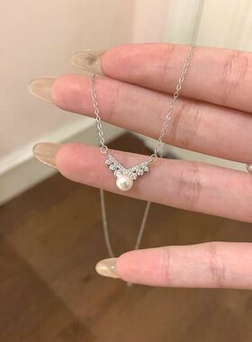 链潮镶钻一件ins风字设计感气质