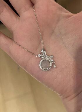 女蝴蝶结锁骨设计感新中式精致