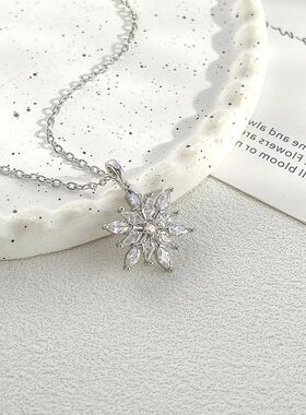 清冷链潮初雪女轻奢时尚感颈项链