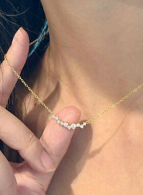 轻奢小众锆石设计新款链项链气质