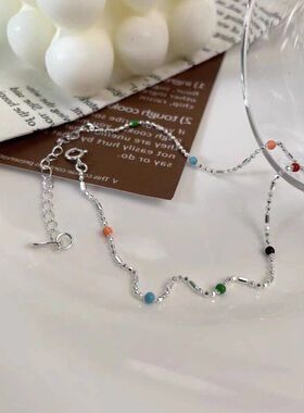 简约豆豆INS韩版彩虹设计小众潮