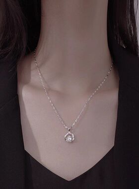 链小众韩版颈链莫比女轻奢锁骨