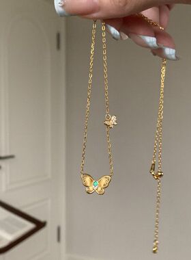 高级感拉丝爆款镂空蝴蝶小红书