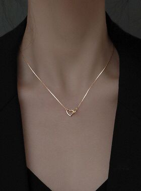 钻小众颈链新款链女感锁骨精致