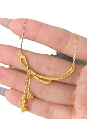 项链国潮女鸿运吊坠宫廷风锁骨