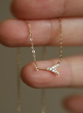 新款巴黎年链铁塔气质吊坠铁塔