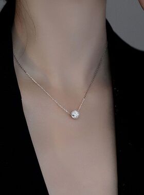 锁骨新款项链圆球夏设计感简约