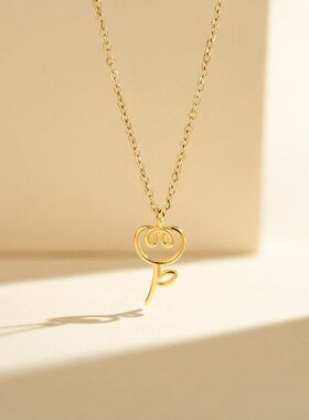 甜美百搭不锈钢小新款郁金香饰品