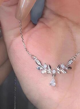 钢幸运链掉色项链麦穗新锁骨钛轻奢小众不花枝设计感高贵优雅2025