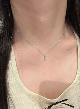 小链小众高级感可爱项链潮流设计女锆石精致迷你海螺颈链锁骨百搭