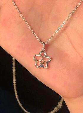 厂家直销环绕轻奢星星双星项链
