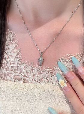 通勤珍珠链潮项链颈链小众锁骨