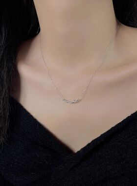 麻花微笑潮风时尚气质链锁骨简