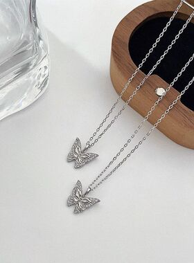 链小众风轻奢通勤女精致锁骨蝴蝶