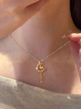 十字网红吊坠精致流苏蝴蝶复古